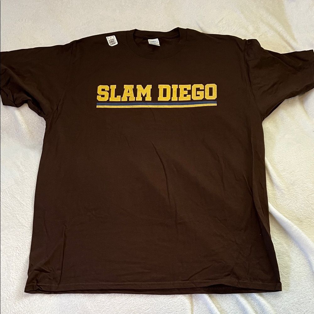 Slam Diego (Padres) Brown T-Shirt (Men’s XL)